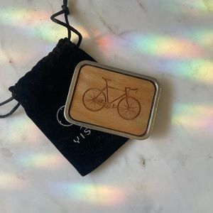 CUSTOM WOOD AND METAL BELT BUCKLE